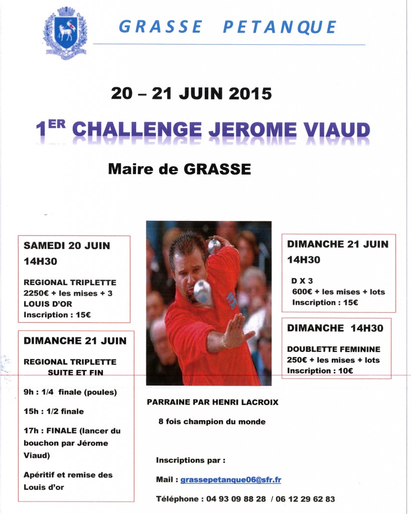 affiche concours de pétanque JV