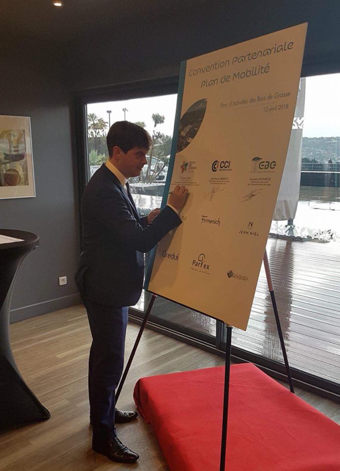 Signature de la Convention du Plan de Mobilité du Parc d’Activités des Bois de Grasse 02