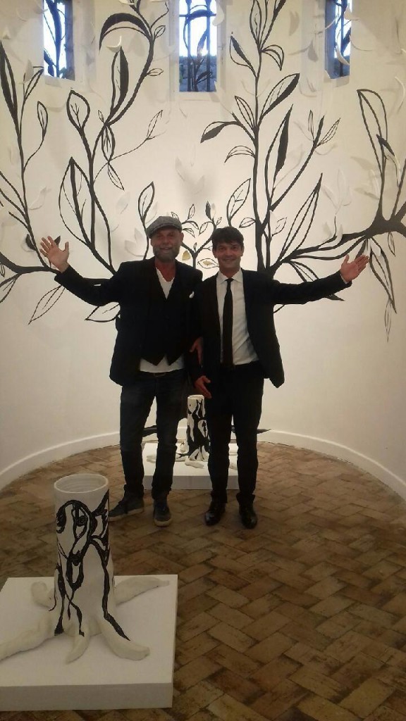 Vernissage de l'exposition de Bernard Venet et Erick Ifergan à Vence 01